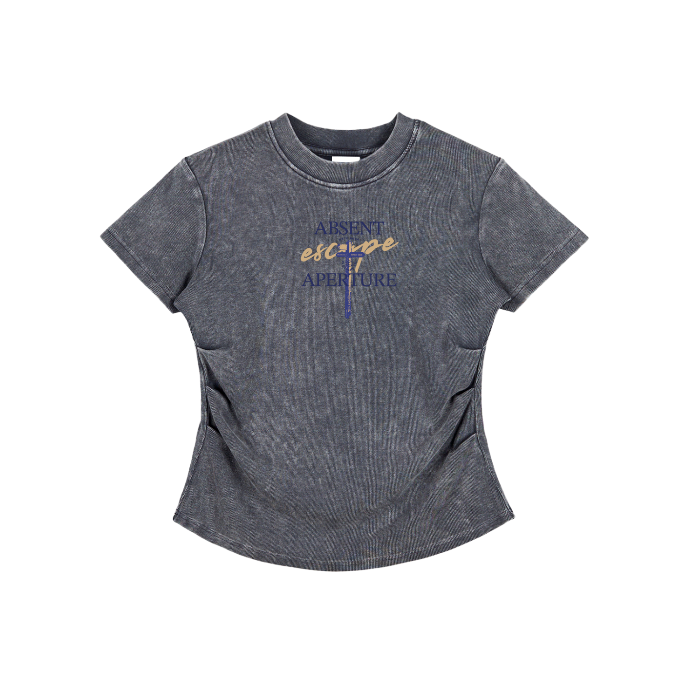 Vintaged-Wash Cotton T-Shirt-Escape Aperture