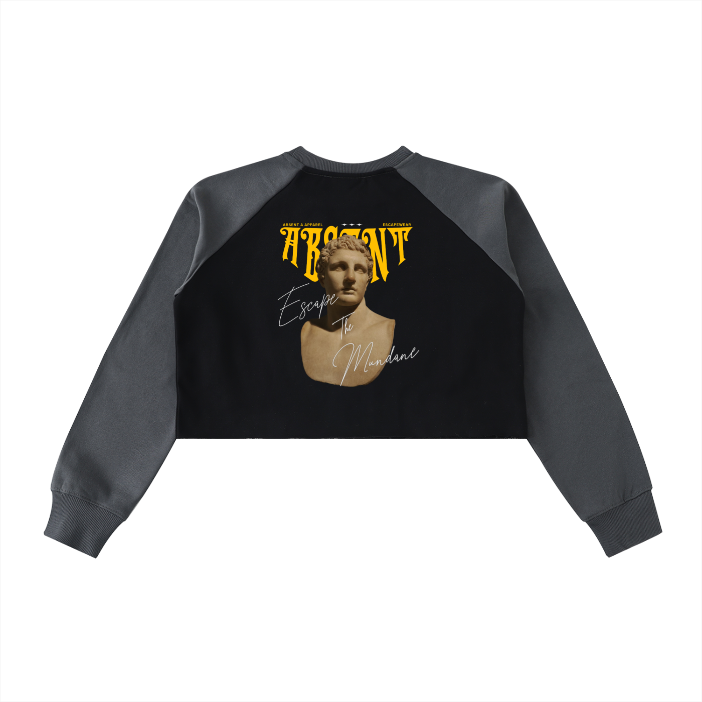 Meleager leader of the Hunt-Block Raglan Crop Sweatshirt