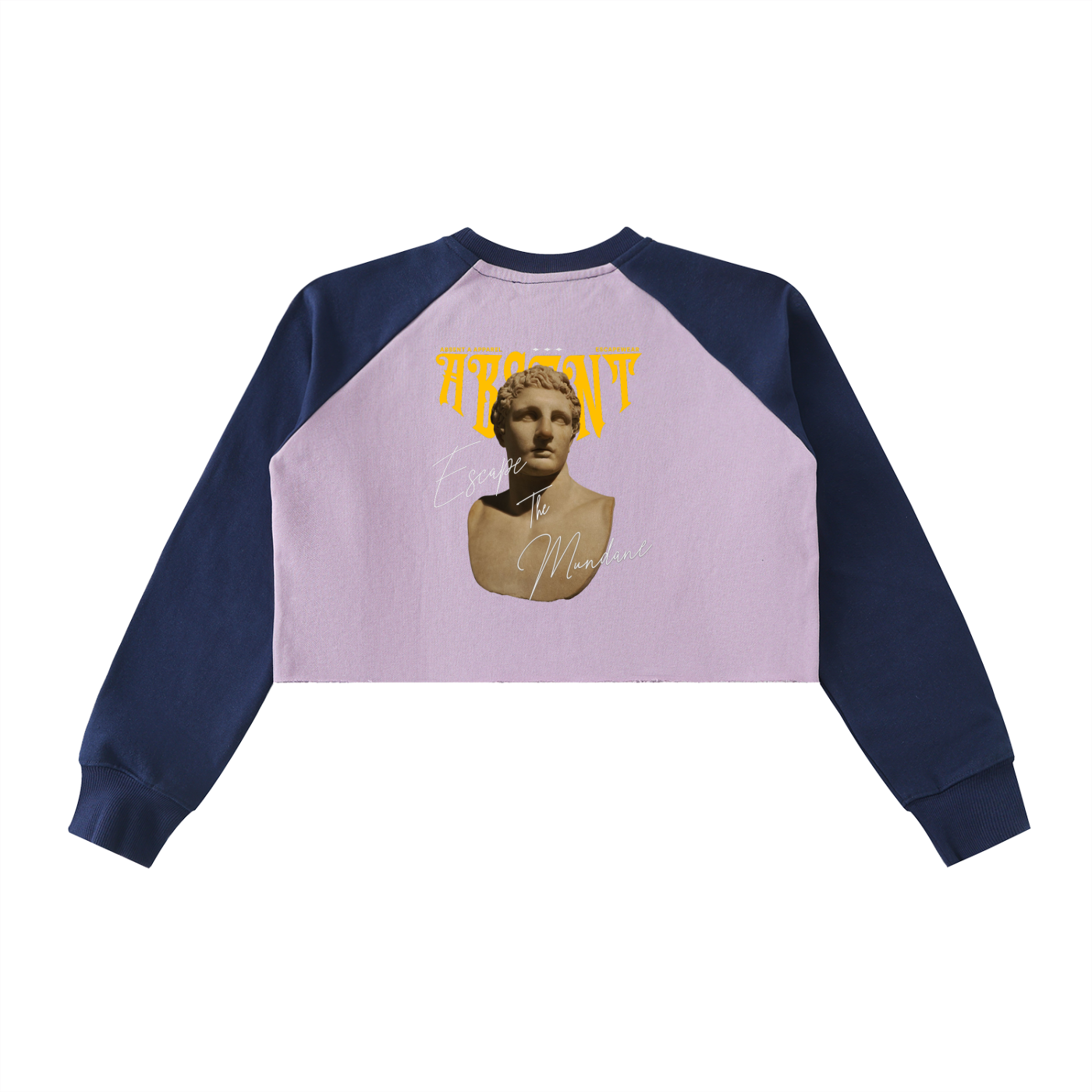 Meleager leader of the Hunt-Block Raglan Crop Sweatshirt